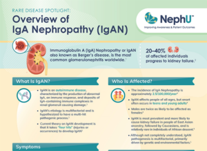 Downloadable Resource – Rare Disease Spotlight: Overview of IgA Nephropathy (IgAN)