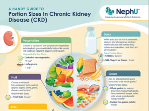 Infographic – Portion Sizes In Chronic Kidney Disease (CKD)