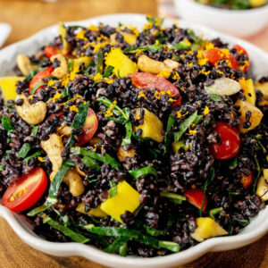 Kitchen Creations For Kidney Health: Black Rice Salad With Coconut Lime Dressing