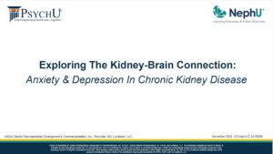 Exploring The Kidney-Brain Connection: Anxiety & Depression In Chronic Kidney Disease